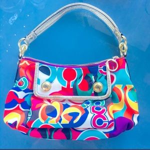 Coach.  Summer Colorful Purse/ Handbag. Fun.